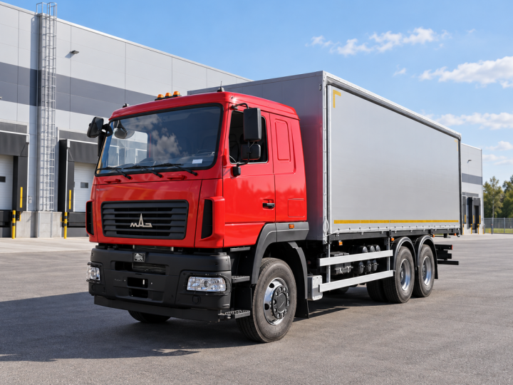 Шторно-бортовой автомобиль 8,2 м на шасси МАЗ-631228-8575-012
